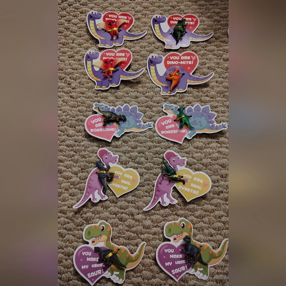 (18)Dinosaur Valentine Cards